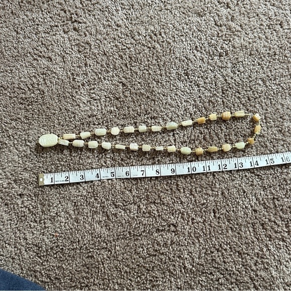 Vintage Costume Jewelry Beaded Rock Necklace - Picture 6 of 9